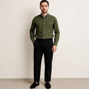 Chaps True American Chino Flat Front Pants